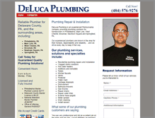 Tablet Screenshot of delucaplumbingco.com